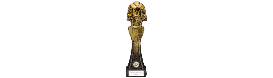 GOLD VIPER TOWER MARTIAL ARTS LEGEND TROPHY - 3 SIZES - 26CM - 32.5CM